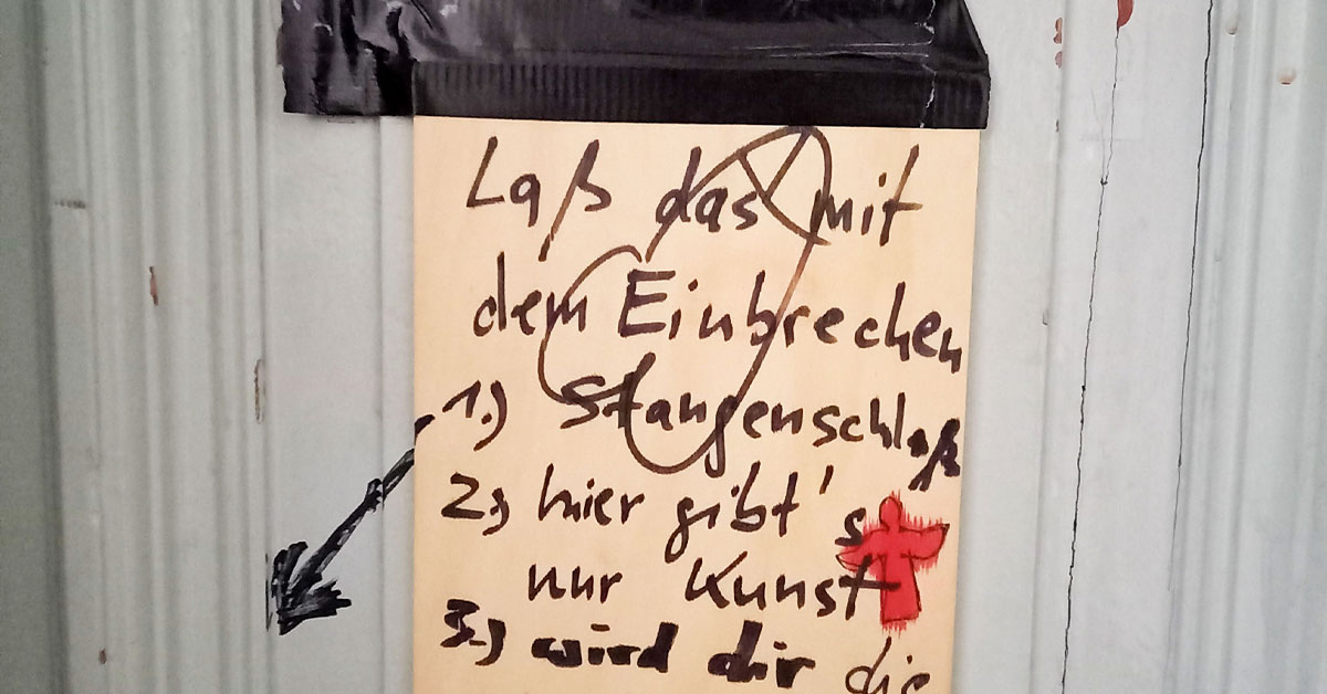 Wer hat noch nicht, wer will nochmal? Einbrecher, aufgepasst