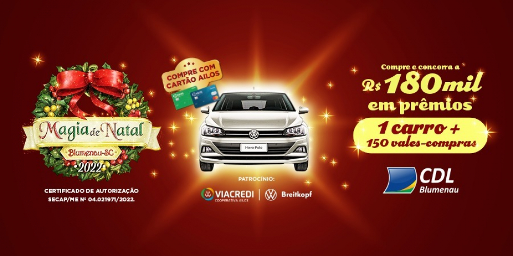 Jornal de Blumenau Primeiro sorteio da promoção Magia de Natal, da