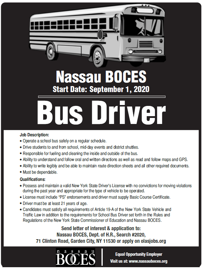 Bus Driver Wanted Noticia y El Correo