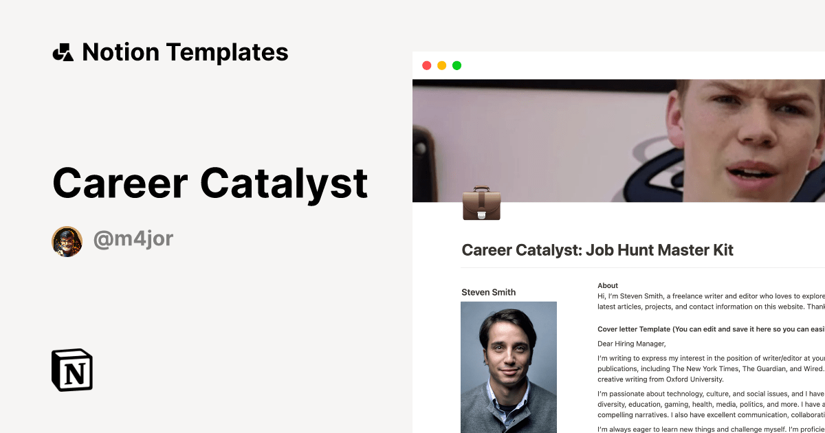 Career Catalyst Notion Template