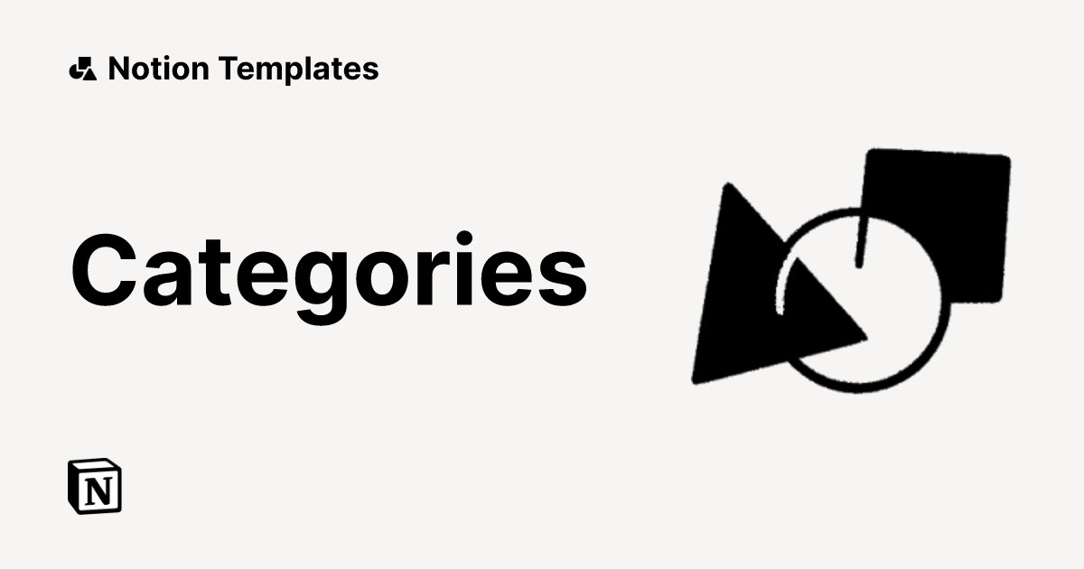 Explore 100s of Template Categories from Notion Work & Personal