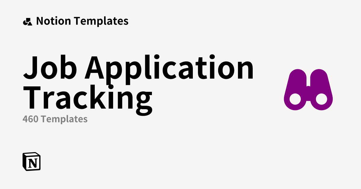 Best Job Application Tracking Templates from Notion