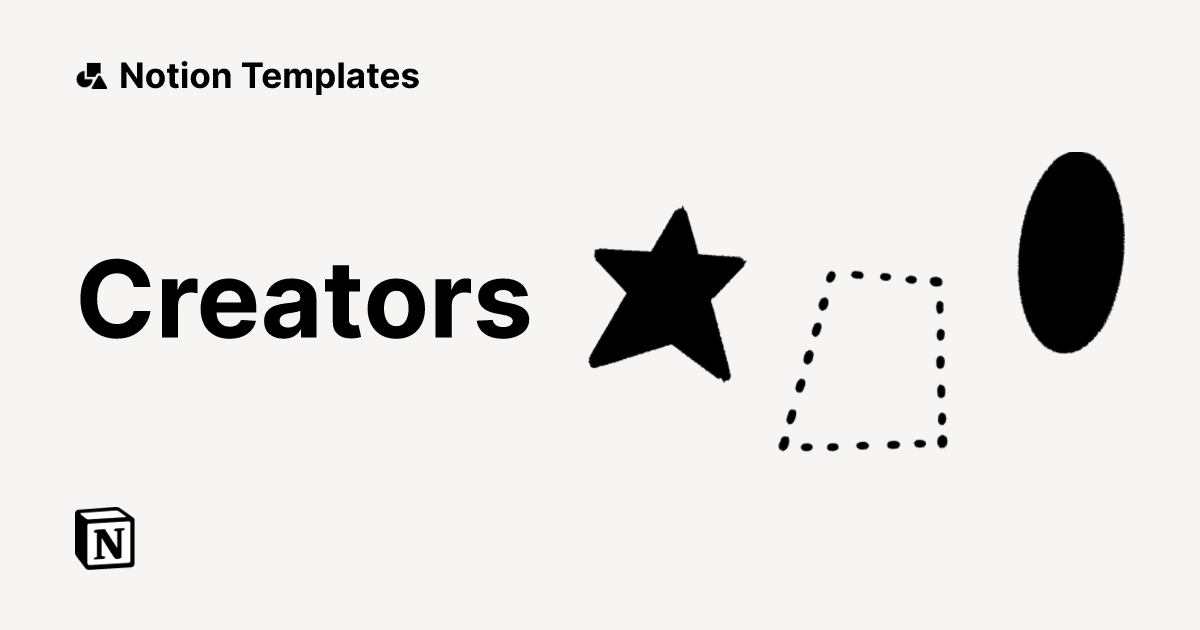 Explore 2000+ of Template Creators from Notion Work & Personal