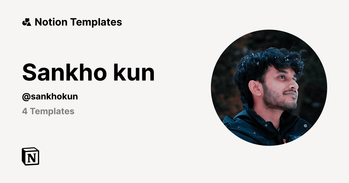 Sankho kun | Template Creator | Notion Marketplace