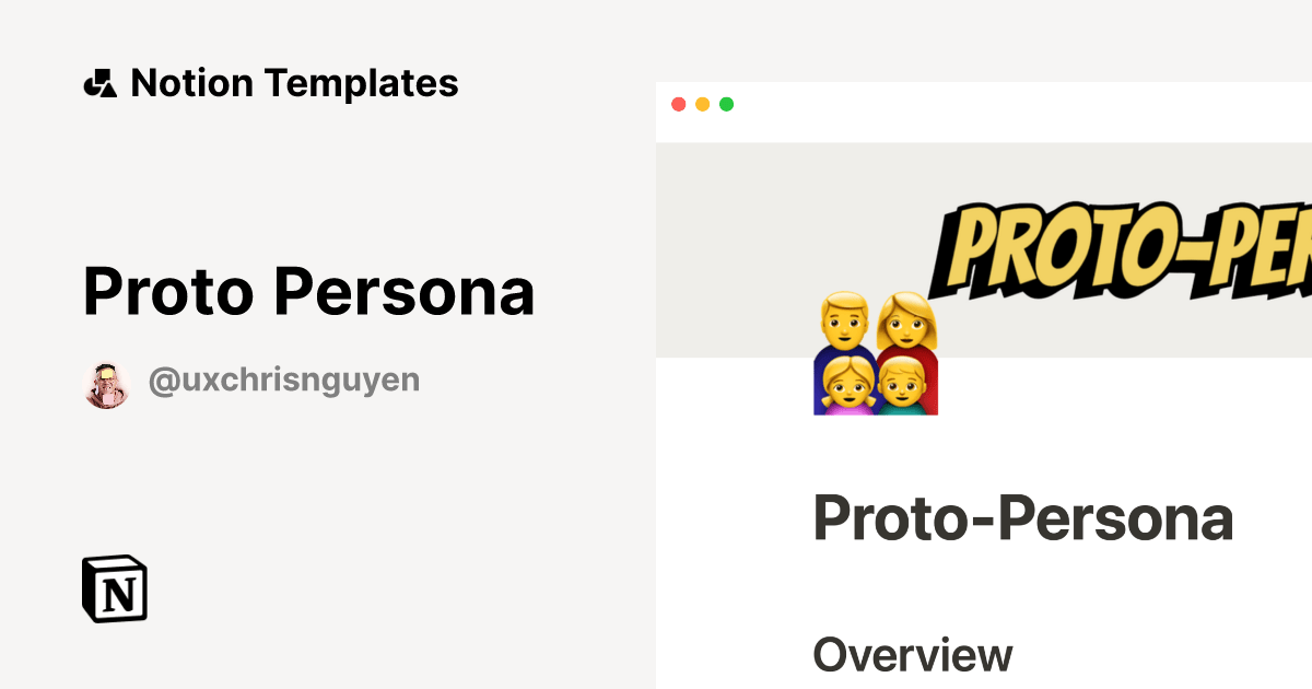 Proto Persona | Notion Template