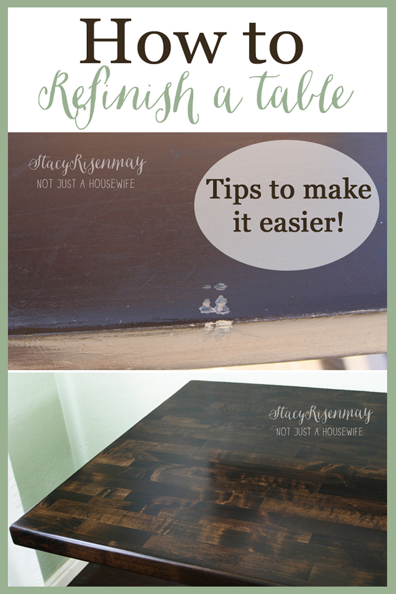How to Refinish A Table Stacy Risenmay