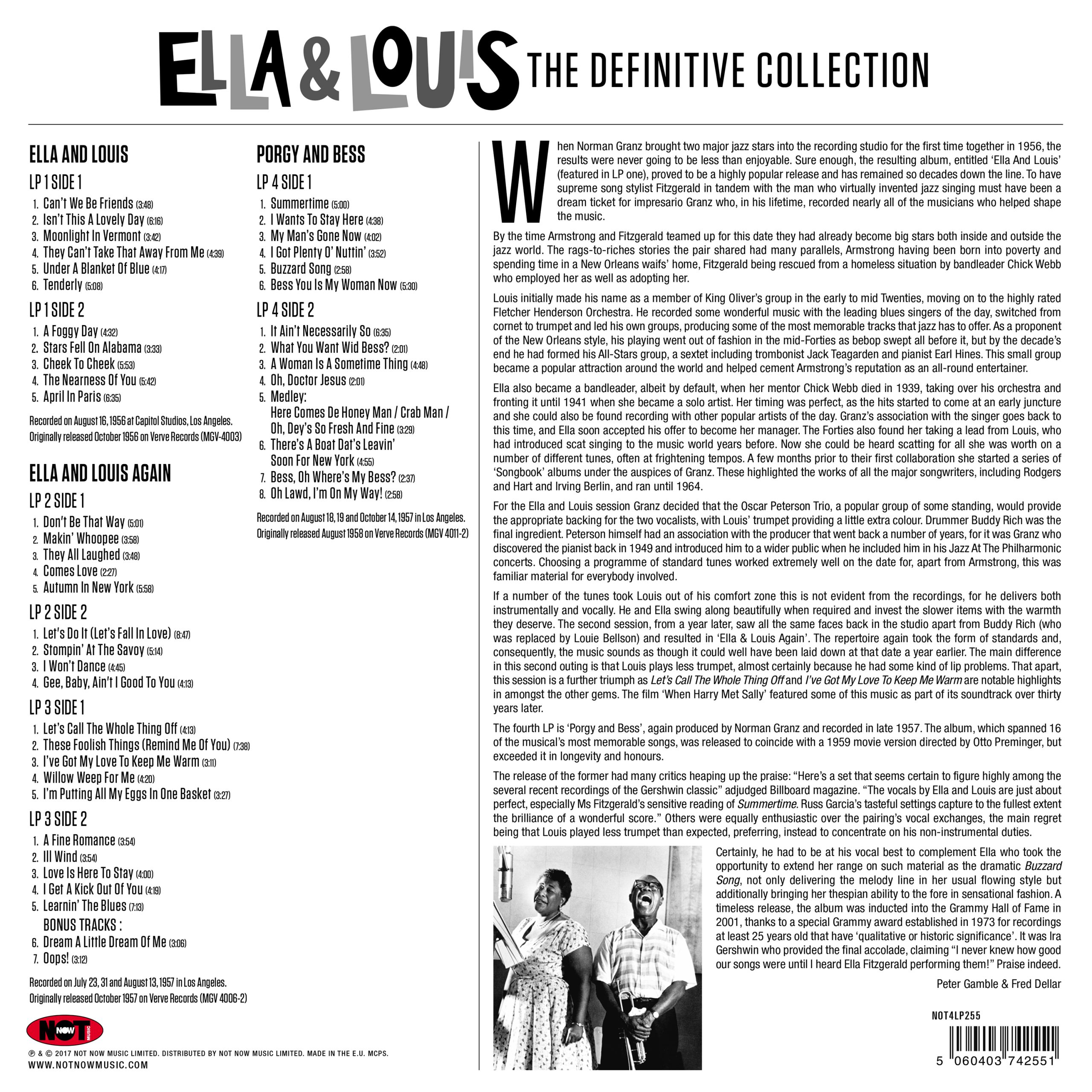 Ella & Louis The Definitive Collection [Gatefold, 4LP Vinyl Set