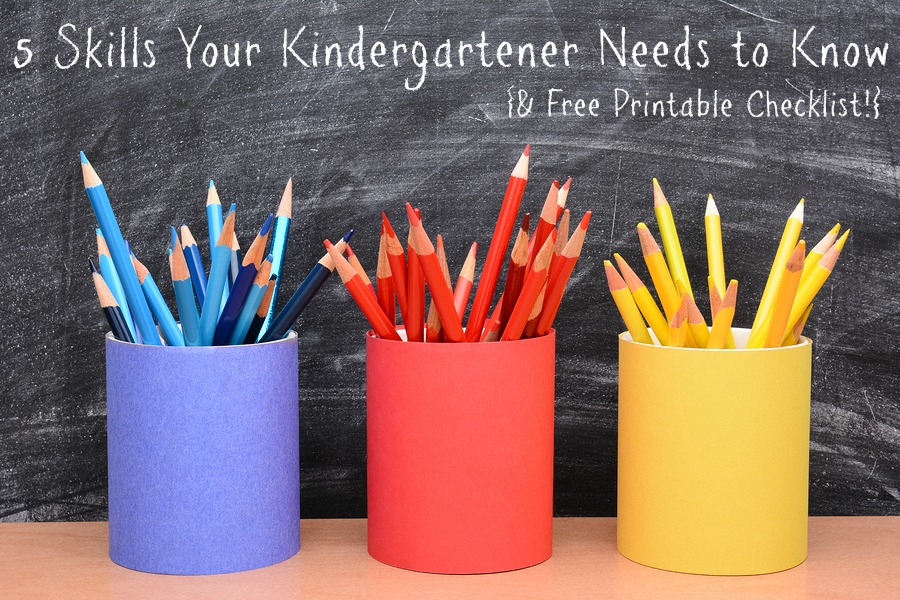 5 Skills Your Kindergartener Needs to Know {Free Printable Checklist