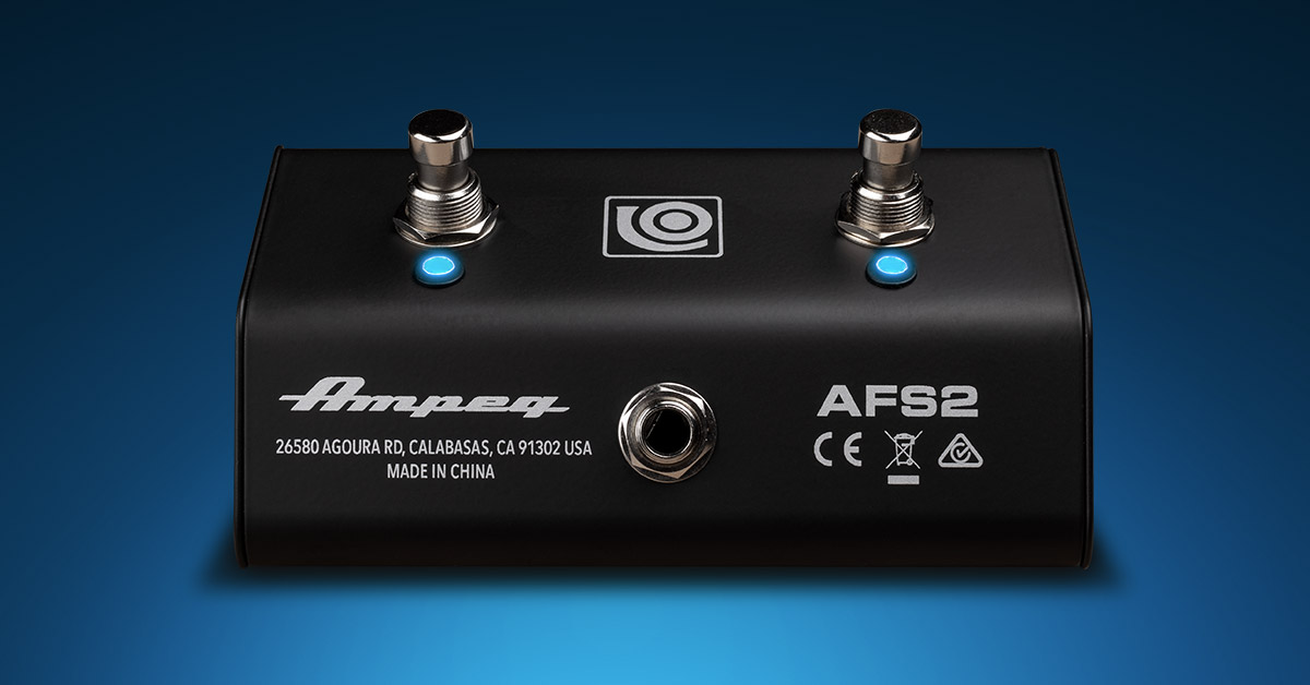 Ampeg Introduces the AFS2 Footswitch No Treble