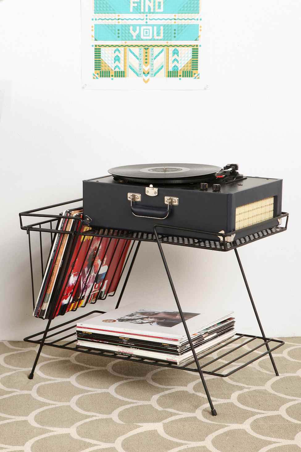 Meuble range vinyles noir Meuble range vinyles noir