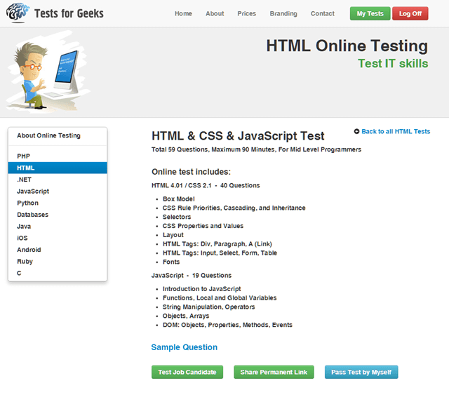 PHP Online Skills Tests Find the Perfect Developer With Tests for