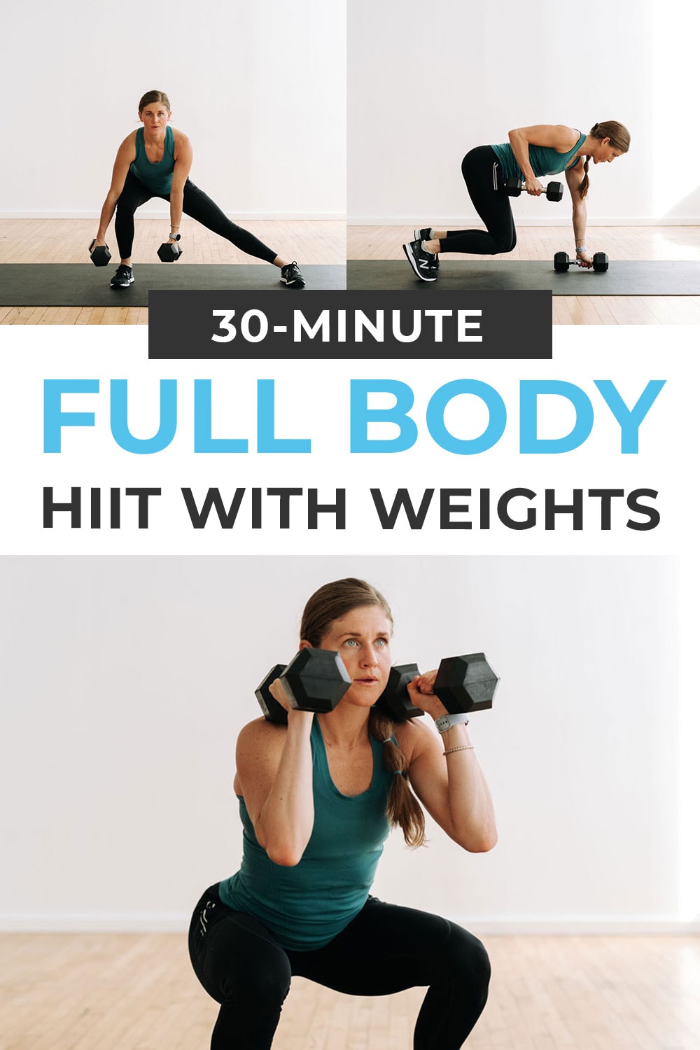 30Minute Dumbbell HIIT Workout (8 HIIT Exercises) Nourish Move Love