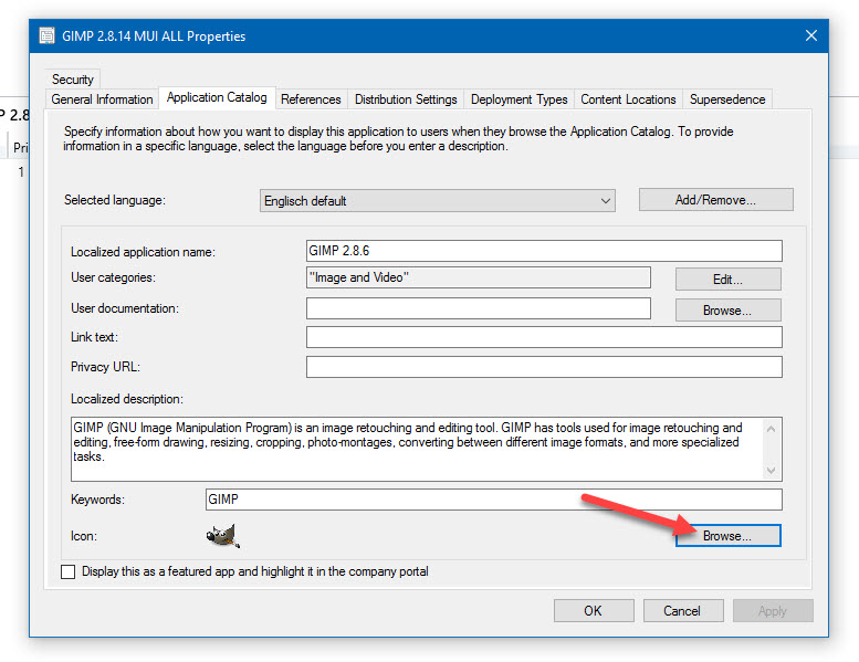 Softwarecenter-Benutzerhandbuch Configuration.