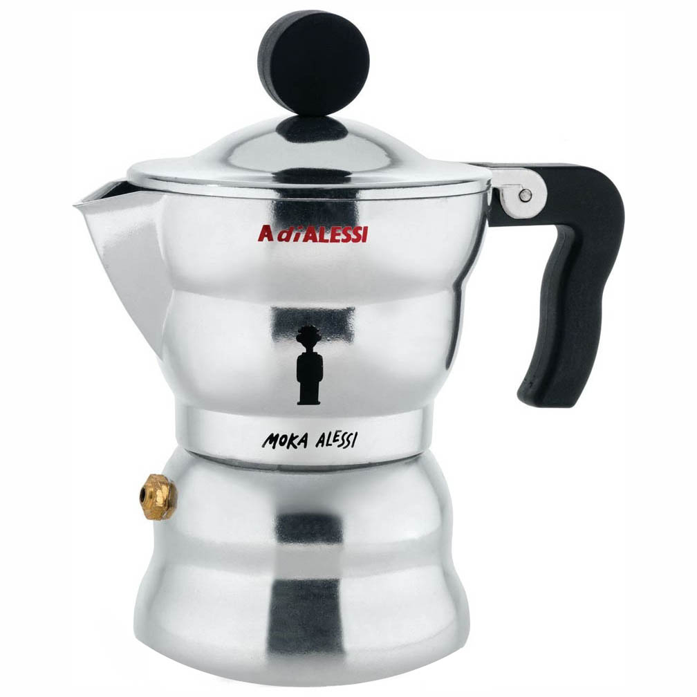 1Cup MOKA 2.5 Oz Italian Alessi StoveTop Espresso Maker
