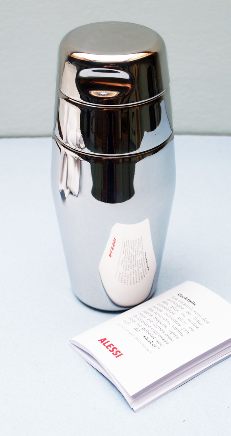 Alessi Stainless Cocktail Shaker Mirror Large L 870/50 NOVA68 Modern