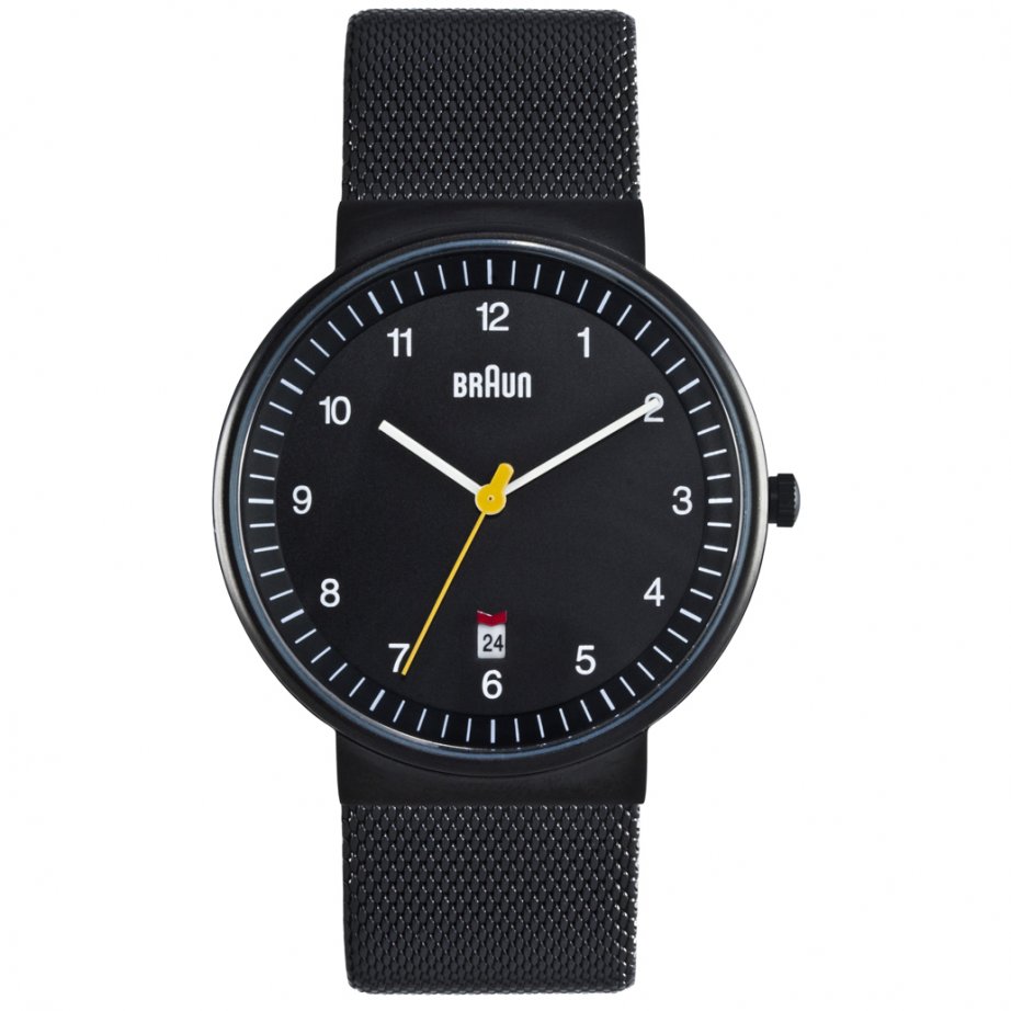 Braun BN32WHS Men's Black Mesh Watch BN0032BKBKMHG