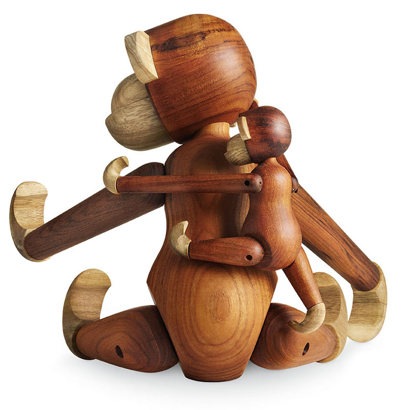 Kay Bojesen Large Wooden Monkey NOVA68 Modern Design
