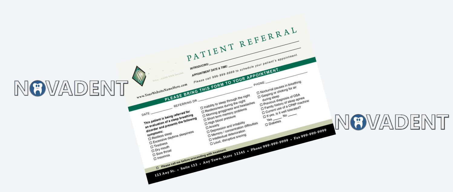 Dentist Referral Form Novadent Dublin Dental Clinic General and