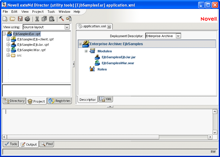 Deployment Descriptor Editor