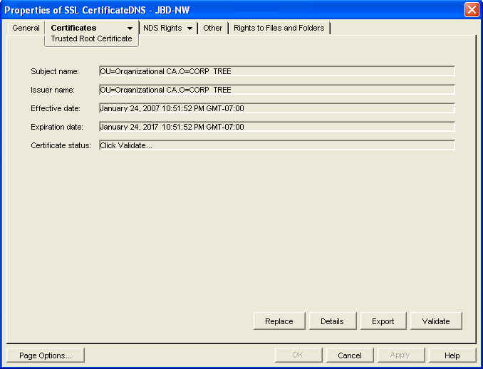 Novell Doc GroupWise 7 Administration Guide Trusted Root