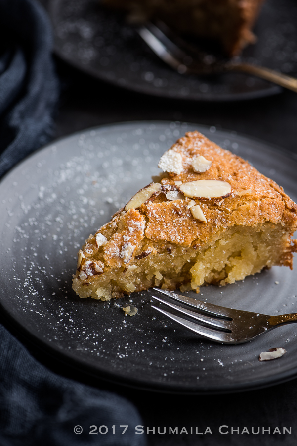 A moist and delicious almond flavored cake The Novice Housewife