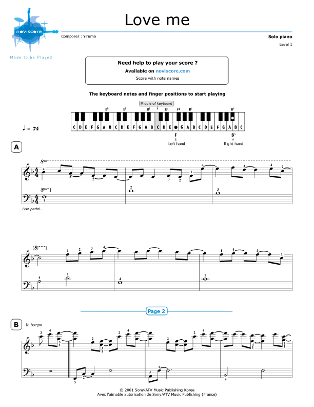 Love Me Yiruma Sheet Music Epic Sheet Music
