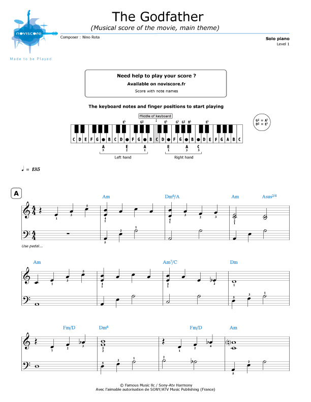 Partition piano Dis, quand reviendrastu ? (Barbara) Partitions Noviscore