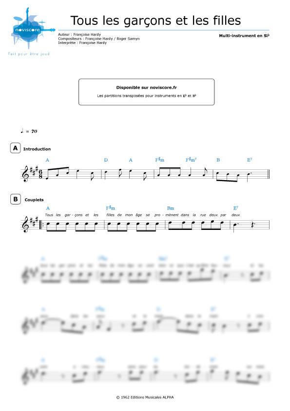 Partition piano L'homme à l'harmonica (Ennio Morricone) Partitions