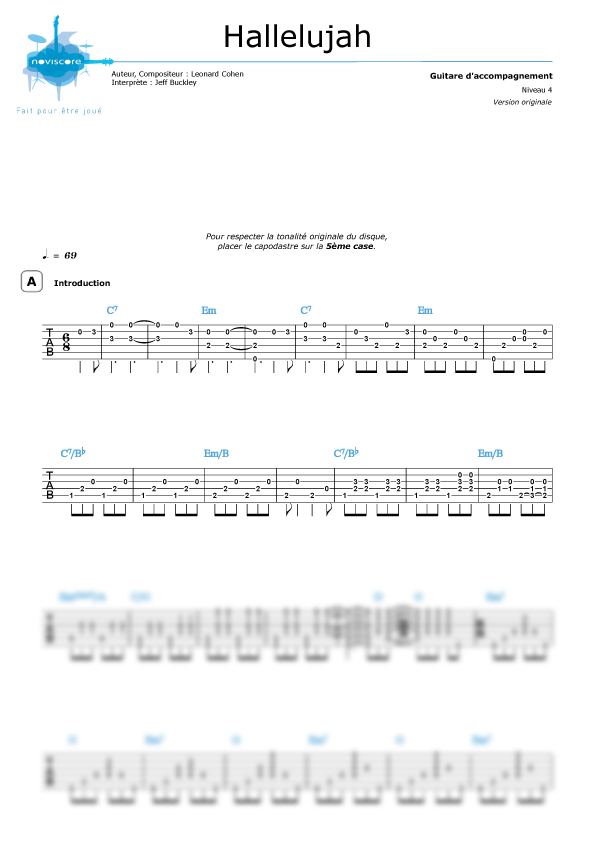 PDF accord guitare facile hallelujah PDF Télécharger Download