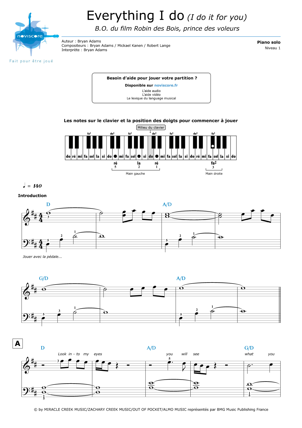 Partition piano Chanter (Florent Pagny) Partitions Noviscore