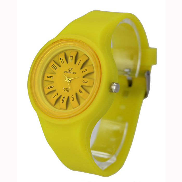 jerry watch with flower dial,jerry watch, silicone watch ，Round shape