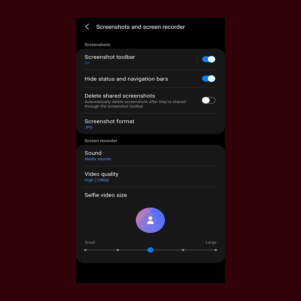 How to hide the navigation and status bars on Android screenshots