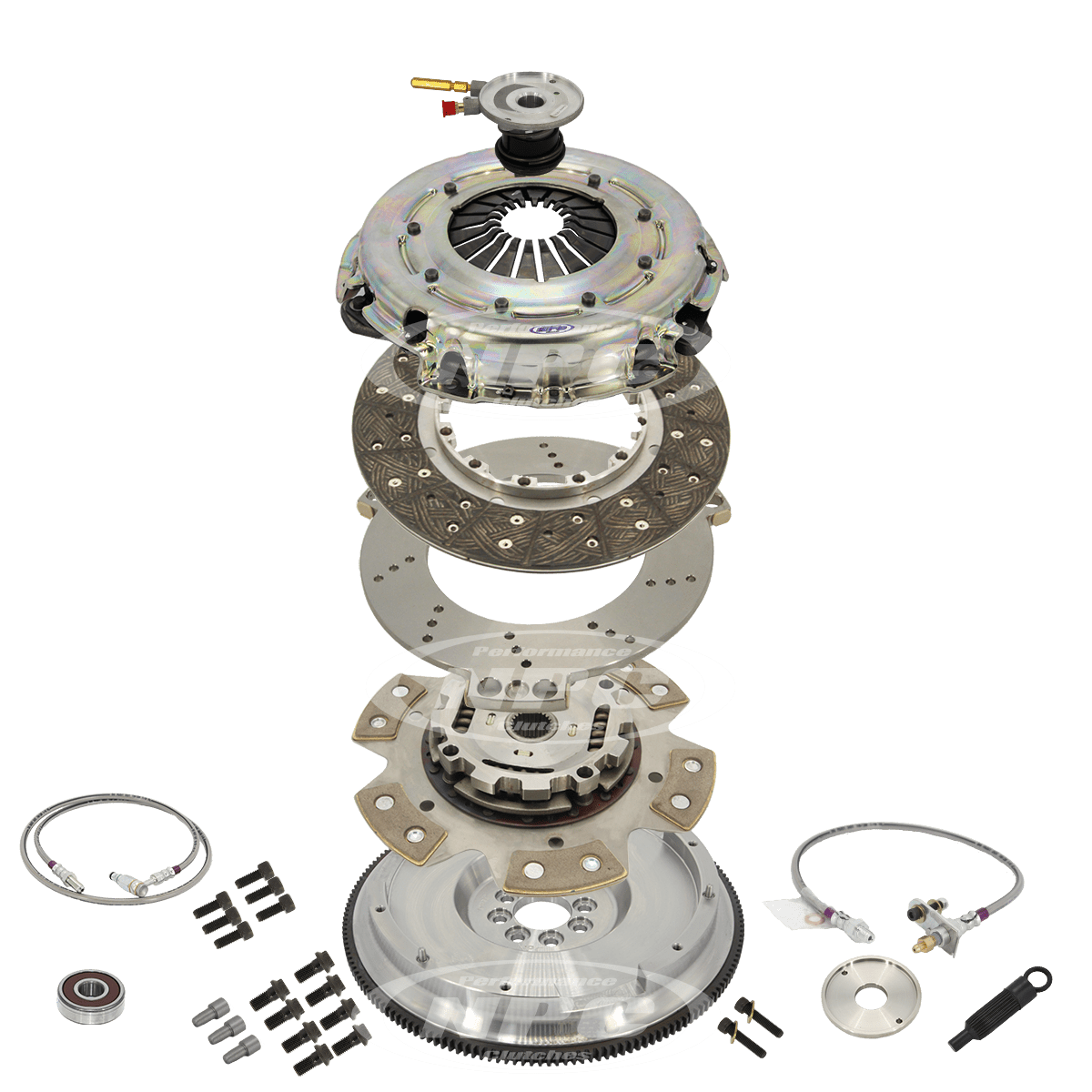 260mm Multi Friction Twin Plate Coppermix Organic & Button Combination