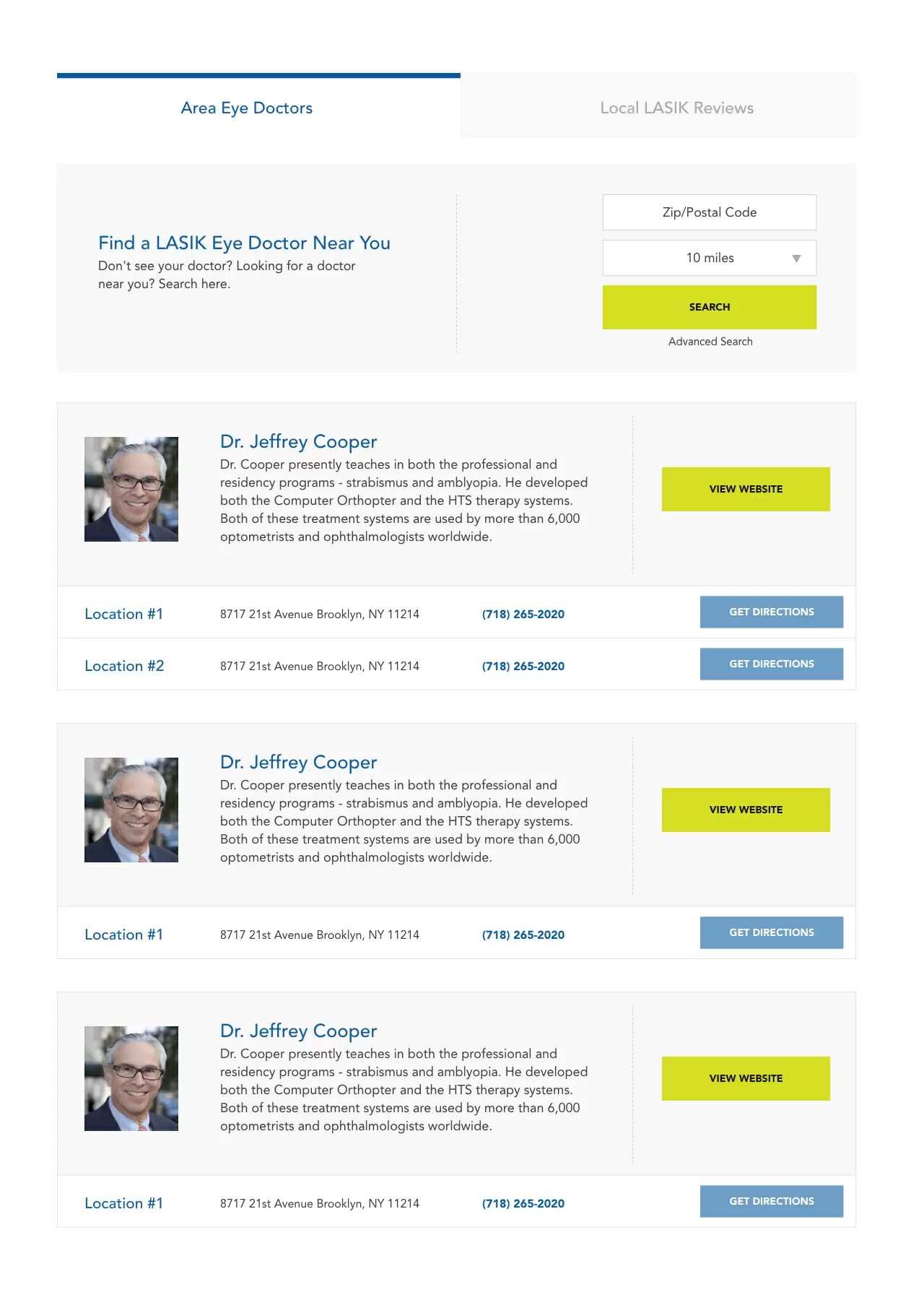 TLC Vision site Redesign & Redevelopment