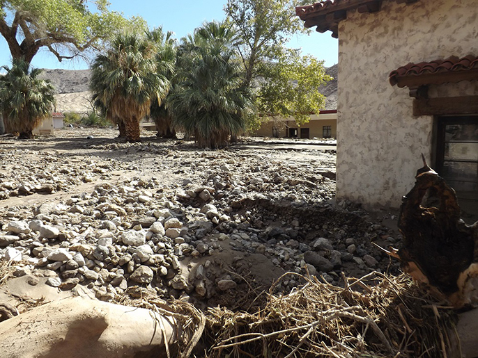 Historic structures at Scotty’s Castle damaged by flood Death Valley