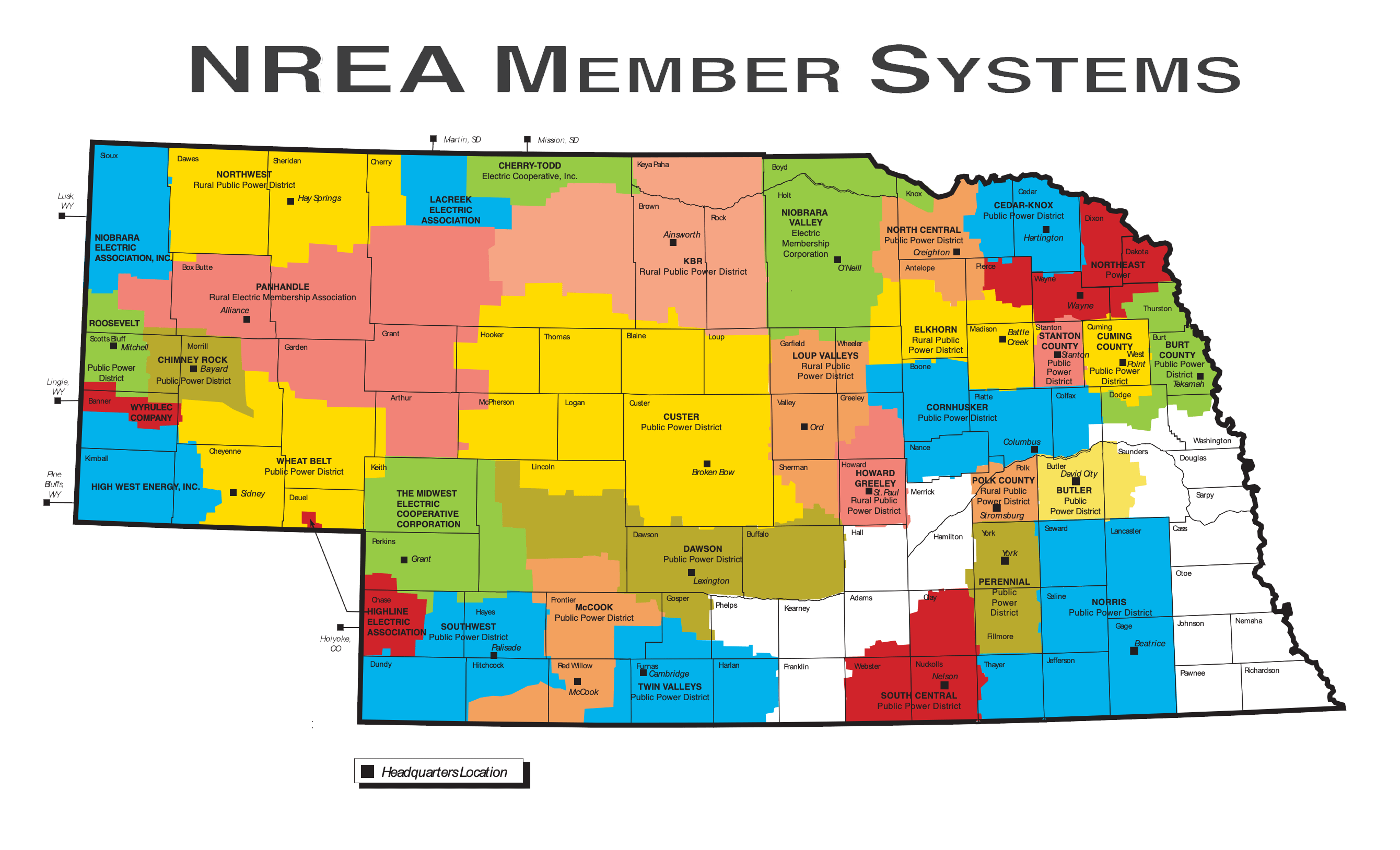 NREA Member Systems NREA Nebraska Rural Electric Association