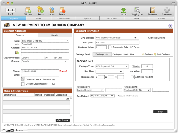 NRG Mac & FileMaker Shipping Software How do I prepare an