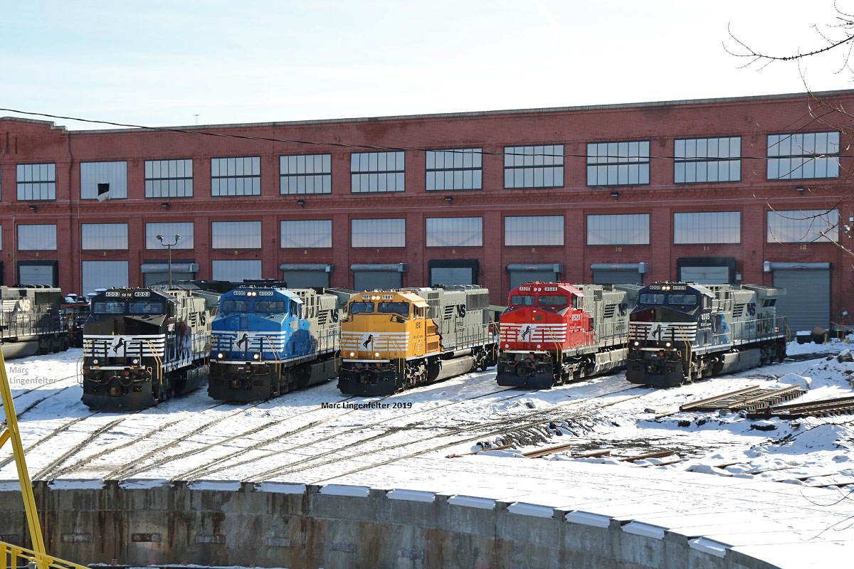 Norfolk Southern Specially Painted DC to AC Locomotives