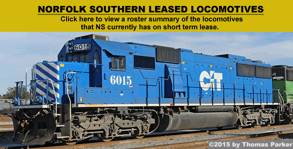 Norfolk Southern 1982 to Present Diesel Locomotive Roster Summary