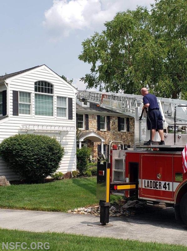 Daytime First Due House Fire Newtown Square Fire Company