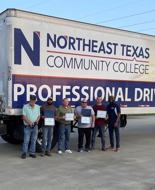 Four complete CDL training Northeast Texas Community College
