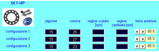 SETUP Gear optimal kart final drive ratio engine speed range brake