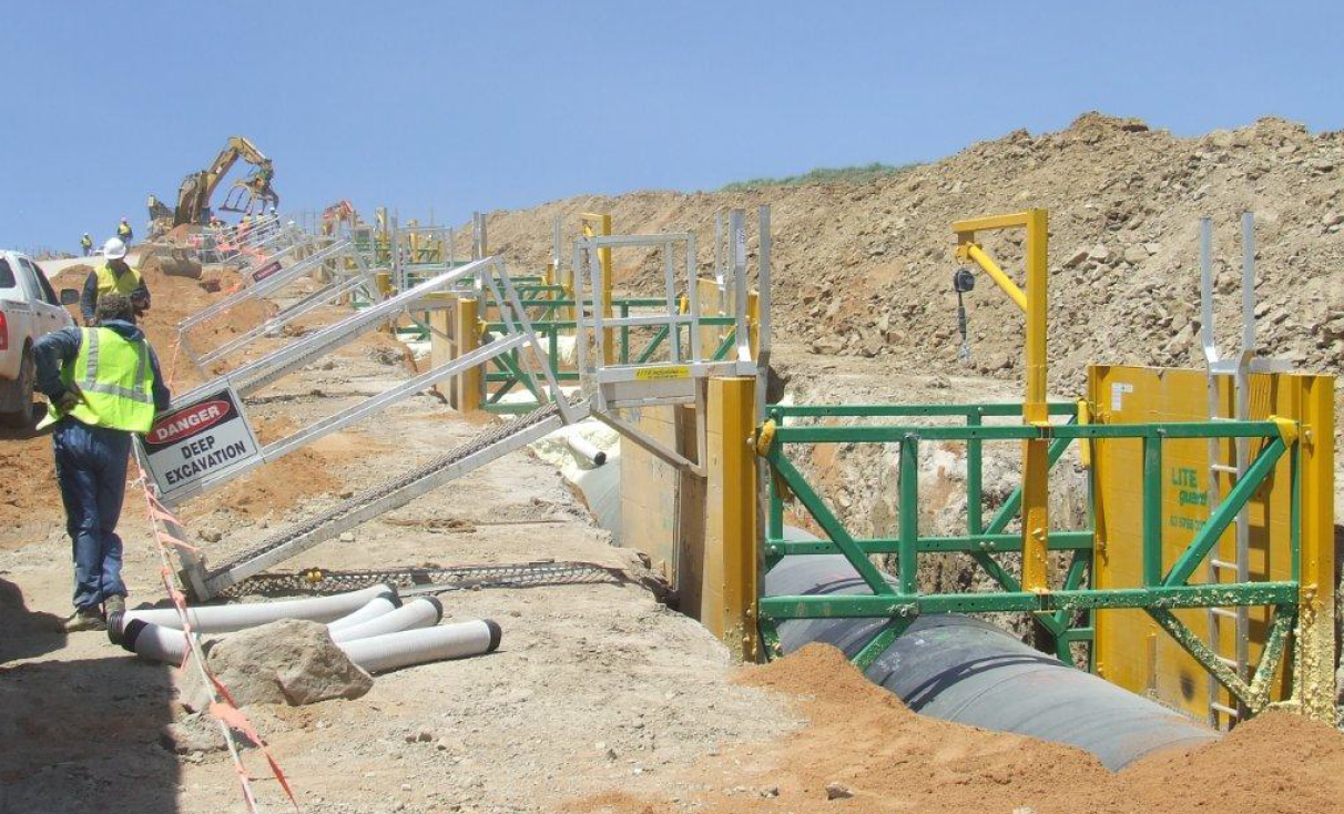 Engineer's Corner Temporary Bridges Used for Worker Access in
