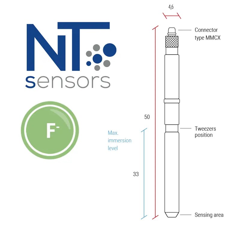 Fluoride IonSelective Electrode + probe NT Sensors