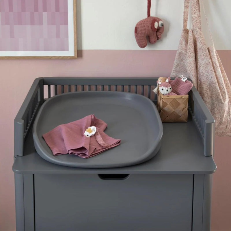 Sebra Changing Unit With Drawers in Classic Grey