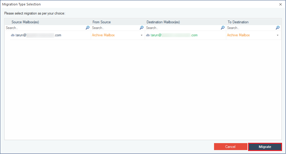Migrate Exchange Archive Mailbox to Office 365