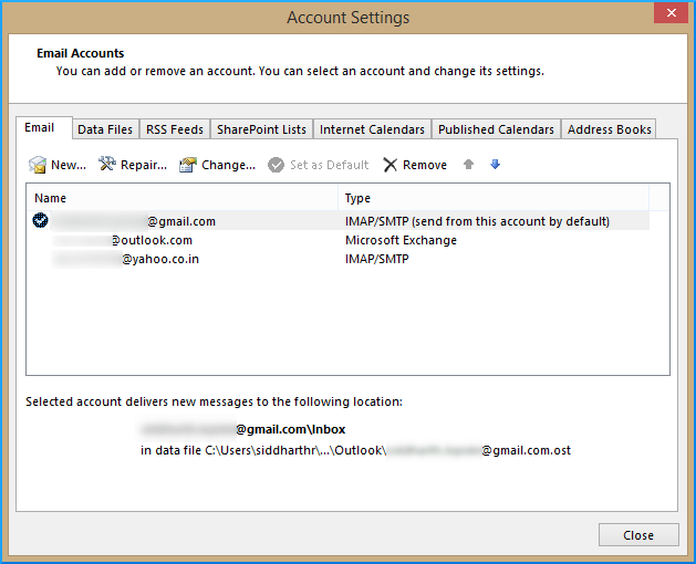 How to switch from working offline to working online in Outlook?