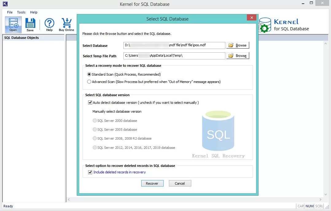 Recover SQL data from a dropped table without backups