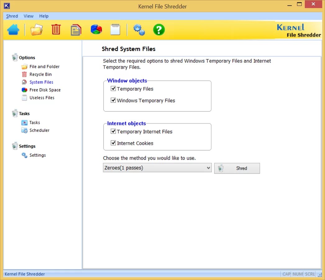 Differences between file deletion and file shredding