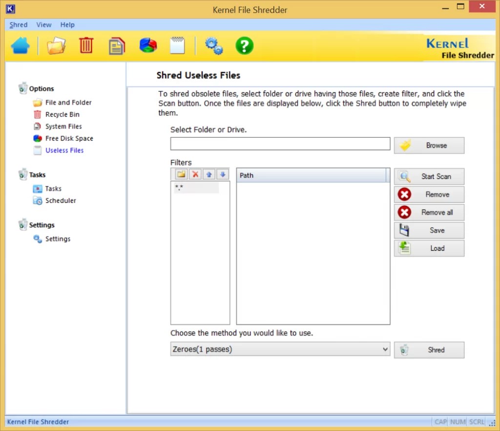 Differences between file deletion and file shredding